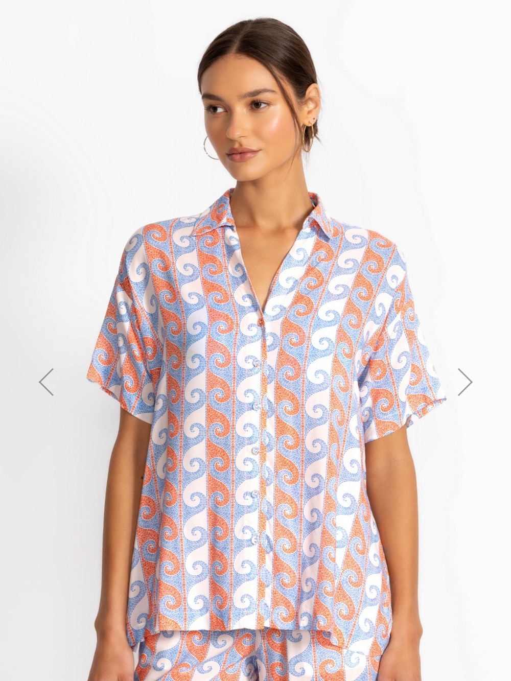 NWT Johnny Was Paolita Camp Shirt; Size S